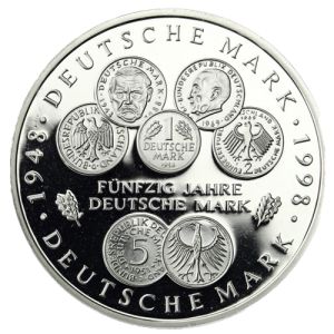 10 Német Márka ezüstérme 1998-tól