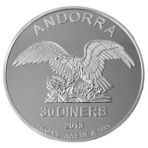 1 kg Andorrai Sas ezüstérme