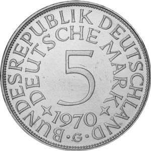 5 Német Márka ezüstérme