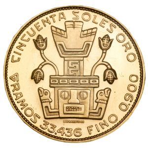 50 Perui Sol aranyérme