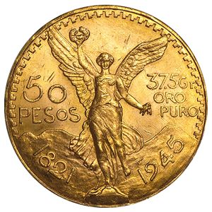 50 Peso Mexikói aranyérme