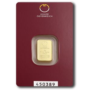 2g Münze Österreich aranylap