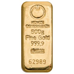 500g Münze Österreich aranyrúd