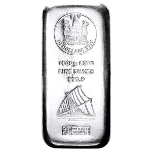 1 kg Silber Münzbarren, diverse Hersteller