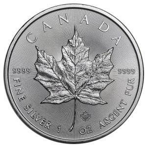 1 uncia Maple Leaf ezüstérme